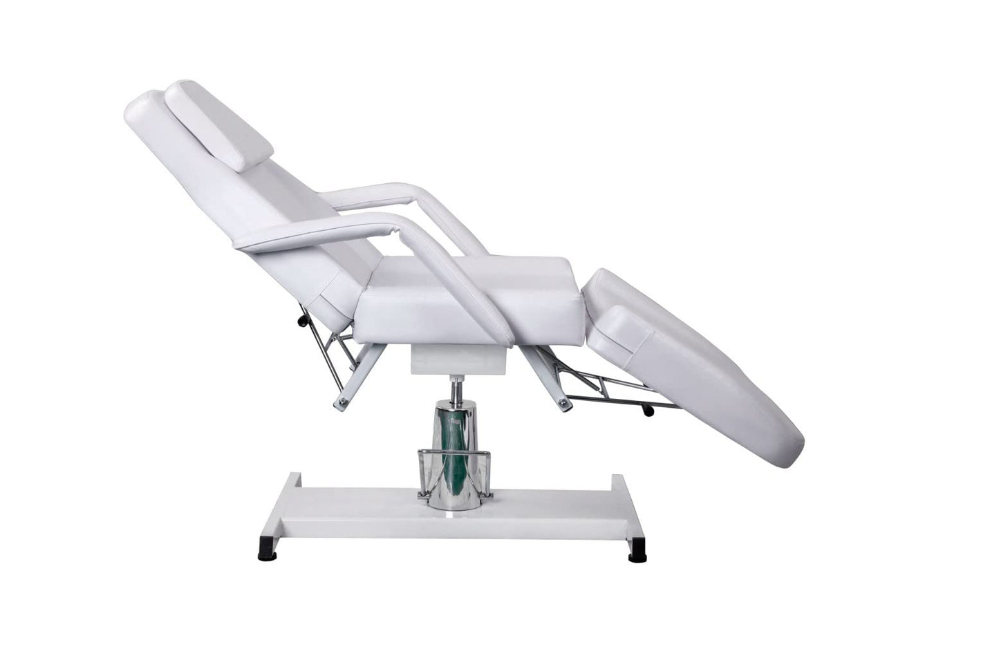 Funnylife White All Purpose Massage Beauty Bed Chair Massage Bed Tattoo Chair Hydraulic Pump 360 Degrees Swivel Facial Chair