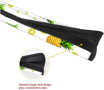 Refrigerator Door Handle Covers, Pack of 2 Non-slip Protective Mat for Kitchen Appliances, Flower Design