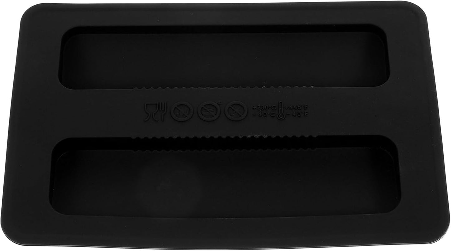 BESTonZON Silicone Toaster Dust Covers, 2 Slice Electric Bread Maker Upper Covers in Black