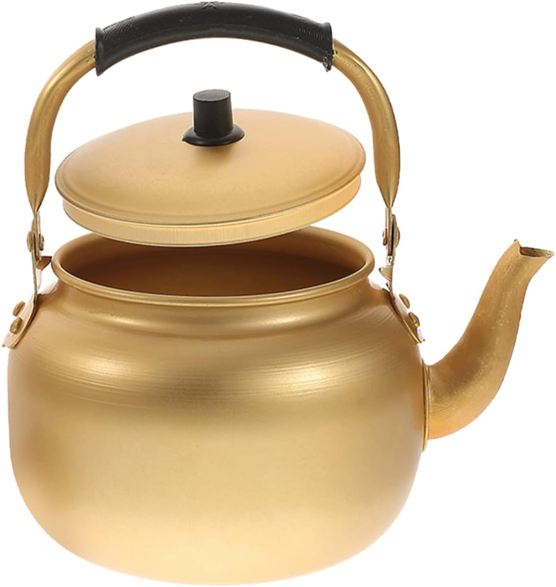 Vintage Aluminum Kettle, Hot Water Kettle Coffee Pot, Portable Water Boiler for Tea and Milk