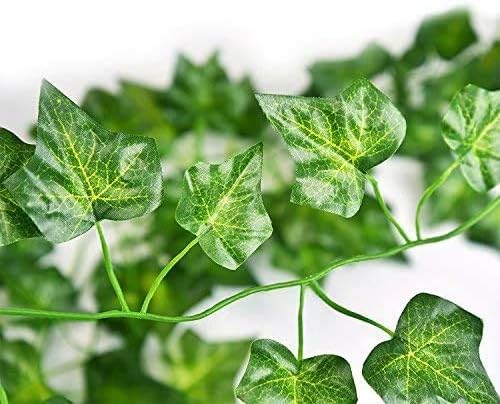 SO CAL PRO Fake Ivy Leaves, Artificial Greenery Vines for Room Decor, Faux Vines Wedding Decor (6 Strands)
