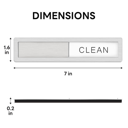 KitchenTour Dishwasher Magnet Clean Dirty Sign, Premium Stainless Steel Clean Dirty Magnet for Dishwasher Funny, Strong Magnet Non-Scratch Dishwasher Sign Kitchen Decor and Accessories