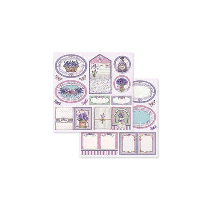 STAMPERIA INTERNATIONAL, KFT PAPER PAD 8X8 10PK PROVENCE, 20.3 x 20.3 (8" x 8"), Multicoloured