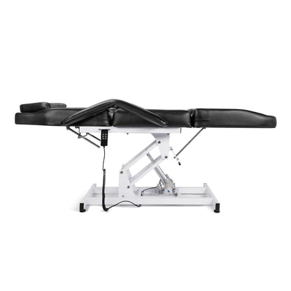 Funnylife Black Electric Beauty Bed Chair SPA Massage Bed Tattoo Chair Hydraulic Pump Facial Table Beauty Equipment