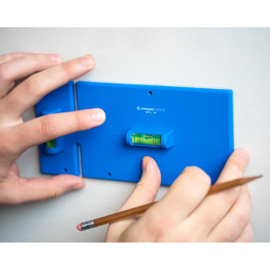 Jonard Tools EBW-412 Electrical Box Cutting Kit, Single Gang with Wall Template Leveler & Electrical Box Cutter Attachment