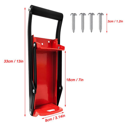 Can Crushers12 oz 16ozcans , Wall Mounted Crusher, Aluminum Can Crusher, Canned Beer And Soda Plastic Bottles, For Recycling, Manual Wall Mounted (Red)