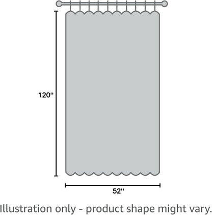 MIULEE Blackout Curtains - 100% Thermal Insulated Linen Texture - Stone Blue, 52x120 Inch (2 Panels)