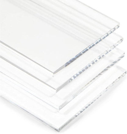Bright Creations 20-Pack Clear Acrylic Place Cards for Seating, Wedding Guest Names, Table Settings, 3.5 × 2 in