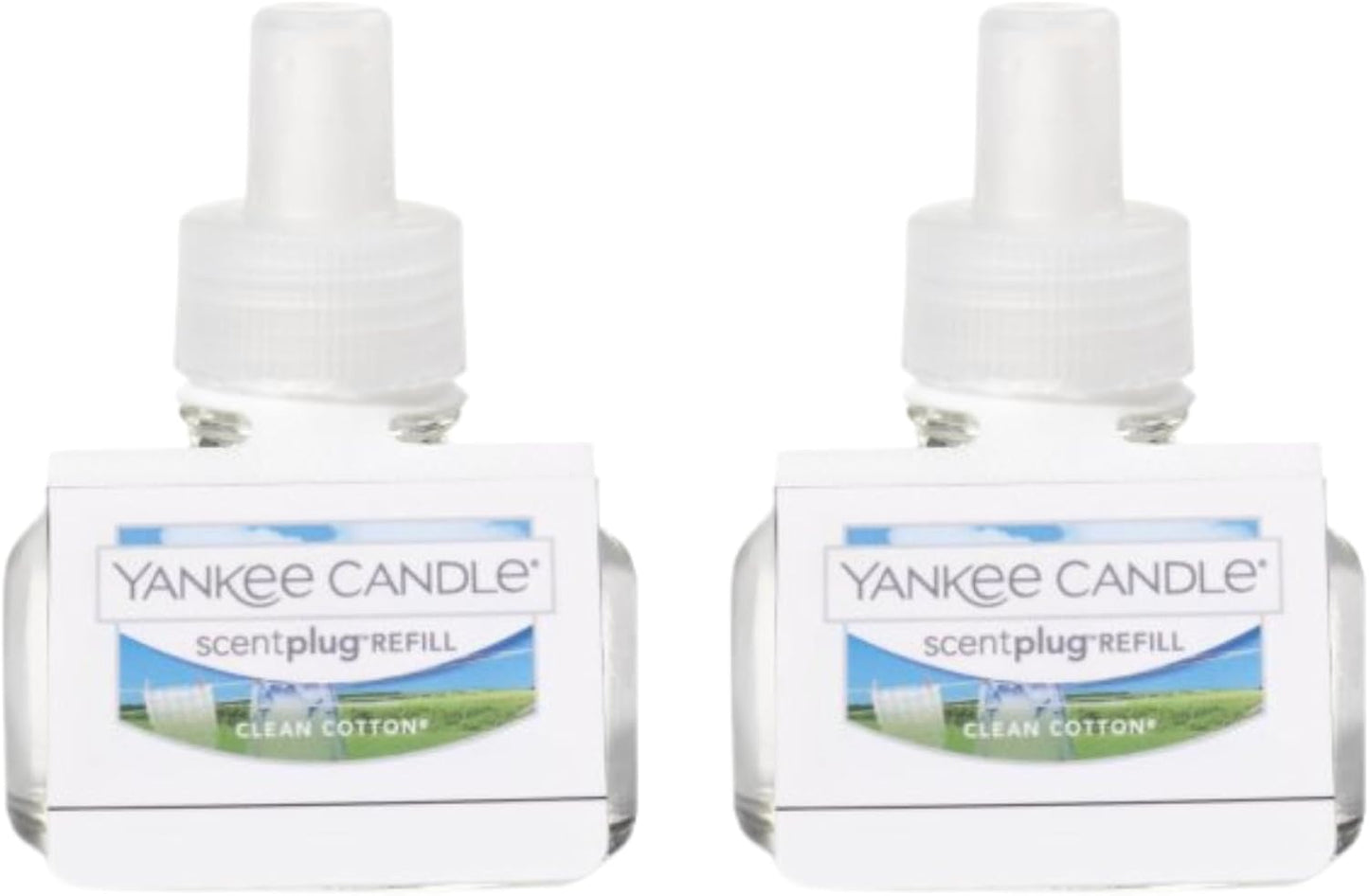 Yankee Candle ScentPlug Refill - Long Lasting Clean Cotton Scented Oil for Home Fragrance | Pack of 2