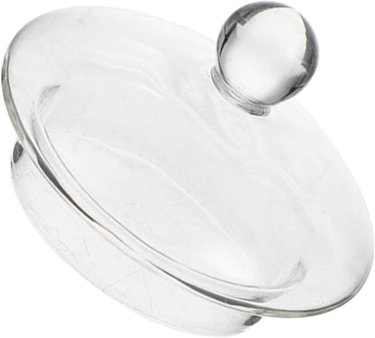 Small Glass Teapot Lid, Clear Replacement Caps for Tea Steeper, Kettle Lid, and Tea Set Cover