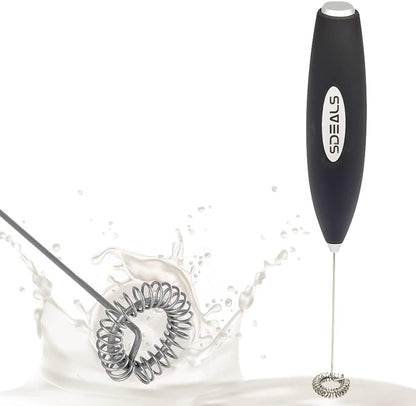 Milk Frother, Electric Mixer and Whisk for Coffee Drinks, Protein Shakes, Teas, Eggs, and Sauces, Handheld