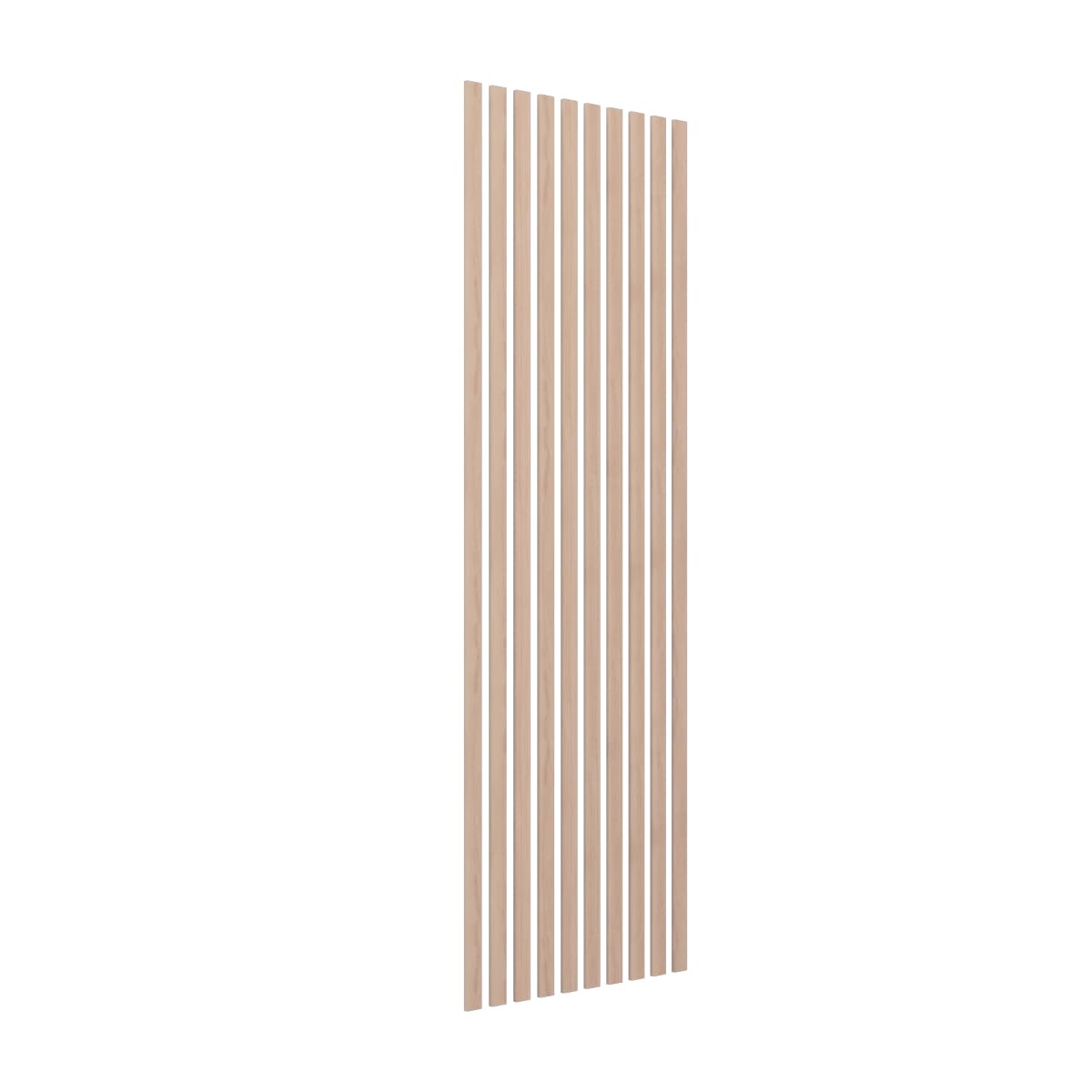 Ekena Millwork Heritage Premier Traditional Stain Grade Solid Hardwood Adjustable Slat Wall Kit w/ 2"W x 94 1/2"H Slats, Maple (Contains 10 Slats)