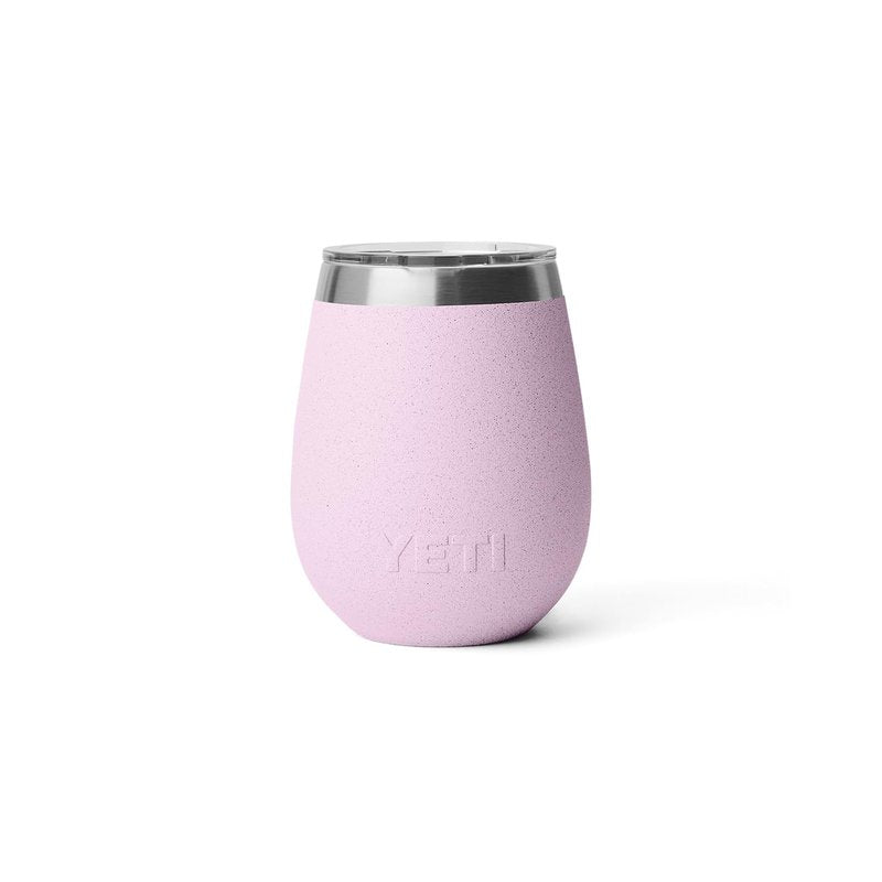 YETI Rambler 10 oz Wine Tumbler, Vacuum Insulated, Stainless Steel with MagSlider Lid, Cherry Blossom