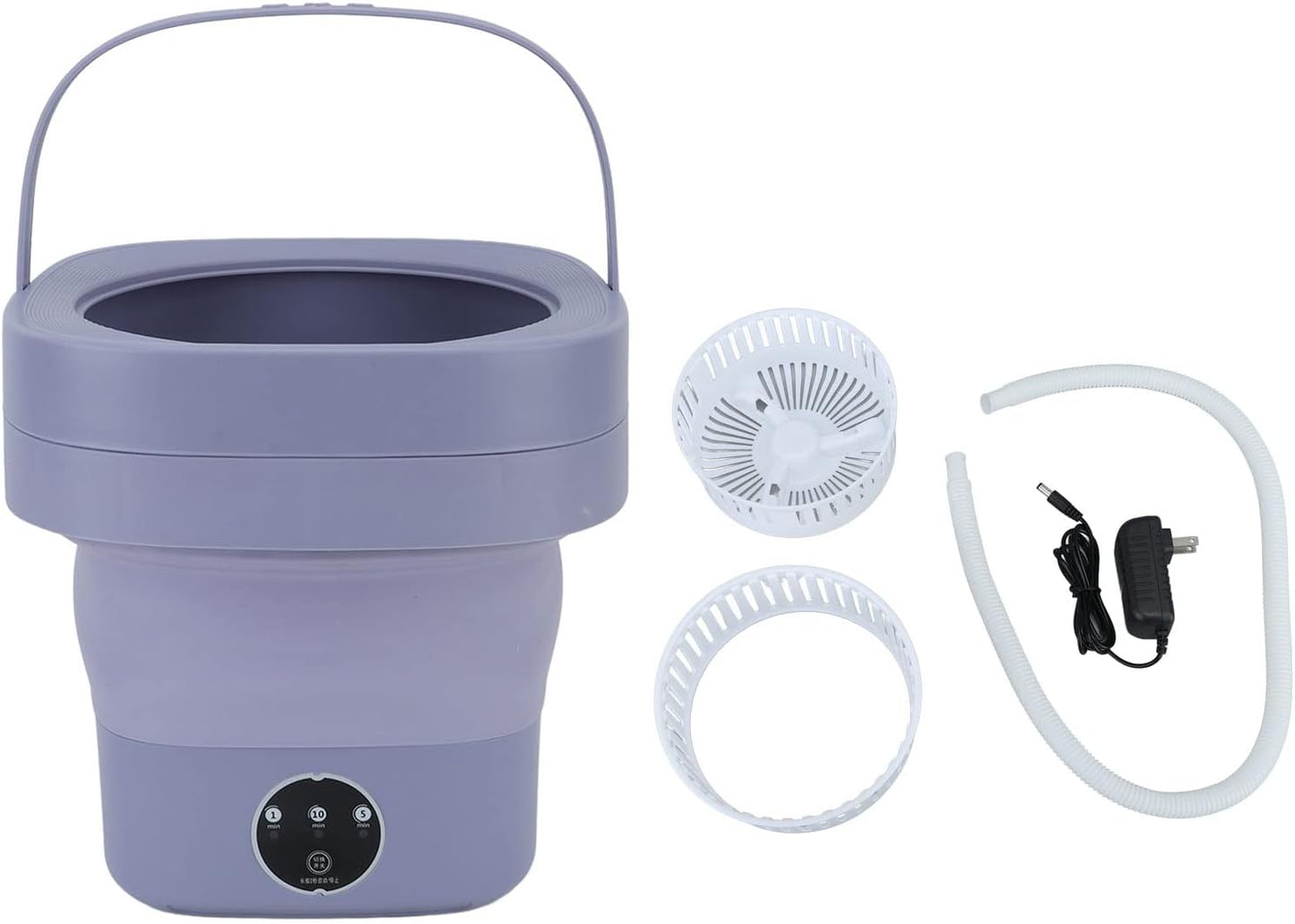 TOPINCN Foldable Washing Machine, Automatic Portable ABS Mini Washer, US Plug 100-240V for Travel