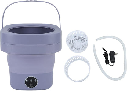 TOPINCN Foldable Washing Machine, Automatic Portable ABS Mini Washer, US Plug 100-240V for Travel
