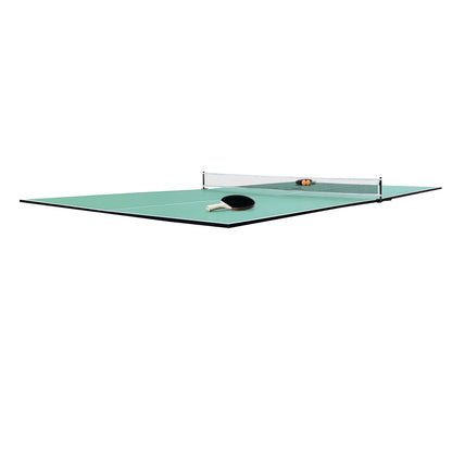 RACK Virgo Table Tennis Conversion Top for Billiard/Pool Table (Green) – Full-Size 4-Piece Folding Ping Pong Table, Pool Table Tennis Top, Foldable Table Tennis Table