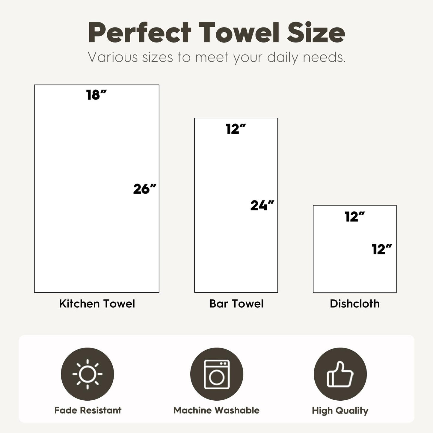 12x12 Inch Set 2 Artoid Mode Grey Dahlia Floral Kitchen Dish Cloths, Quick Dry Microfiber Dishcloths for Kitchen
