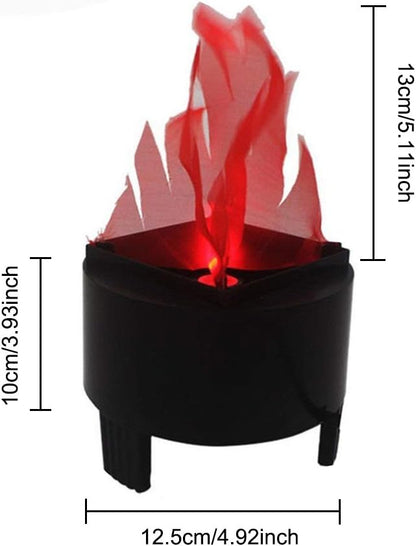 Giveme5 Electronic LED Flame Light, 110V 3D Fake Fire Lamp for Halloween, Christmas, Party, Indoor & Outdoor