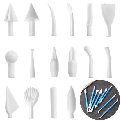 DaKuan Fabulous Cake Scraper Smoother and Fondant Kit - 6 Pcs Decorative Scrapers Polisher and 16 Pcs Modeling and Sculpting Tools