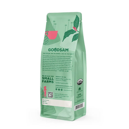 GoodSAM Colombian Medium Roast Organic Ground Coffee — Smooth & Balanced Flavor — Single-Origin Arabica Coffee — 32 oz Bulk Bag