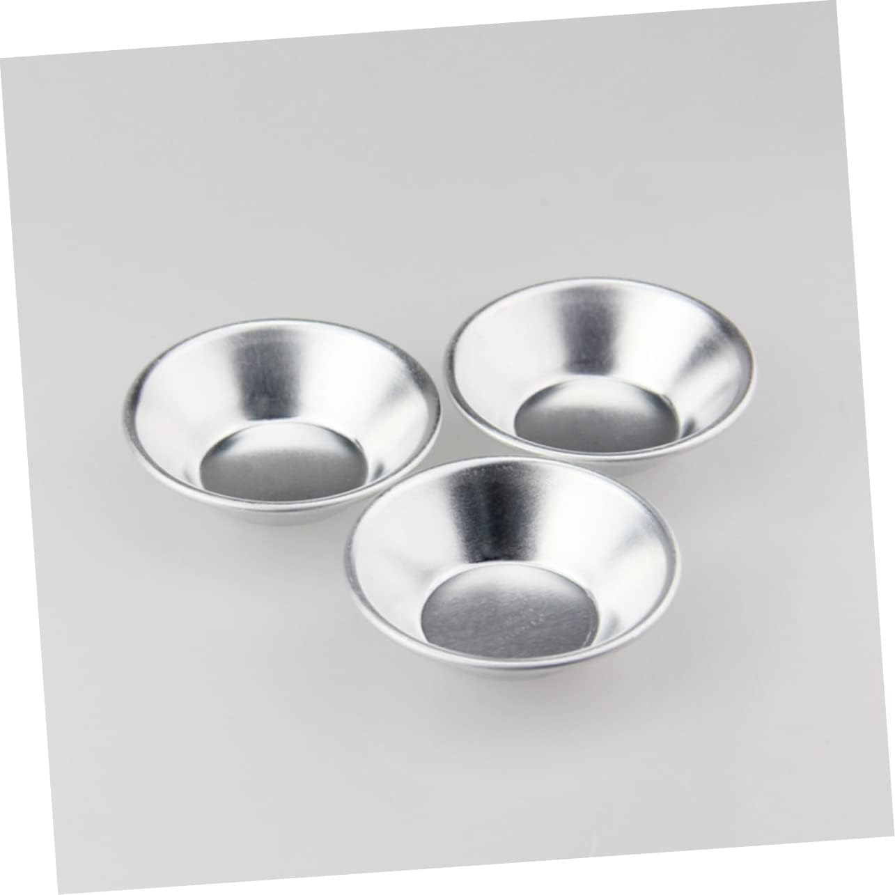 VICASKY 10pcs Mini Tart Tin, Chinese Egg Tart Portuguese Egg Tart Mini Dessert Molds, Non-Stick Egg Tart Pan