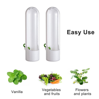 Ovrimelle 2 Pack Herb Keeper Container for Refrigerator, Clear Storage Bottle Fresh Storage Container for Cilantro Parsley Mint, Fresh Produce Saver, Extends Freshness for 2-3 Weeks