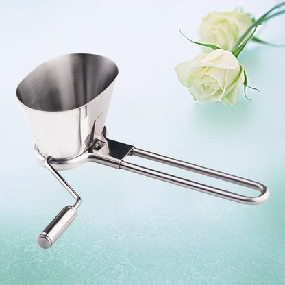 DECHOUS Stainless Steel Parsley Chopper, Manual Mint Herbs Spices Grater, Vegetable Grinding Tool