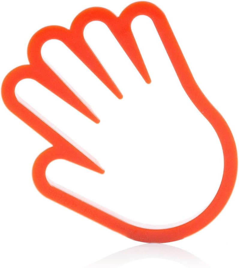 Suck UK Hand Cookie Cutter - Hand Shaped Novelty Cookie Cutter - Plastic Pastry Cutters for Kids - Red