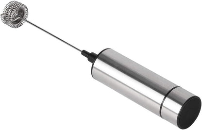 Milk Frother Handheld Foam Maker, Stainless Steel Coffee Stirrer Mixer Blender, Electric Egg Beater Kitchen Utensils
