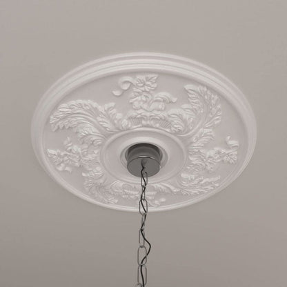 Ekena Millwork CM23AC 23 5/8-Inch OD Acanthus Twist Ceiling Medallion