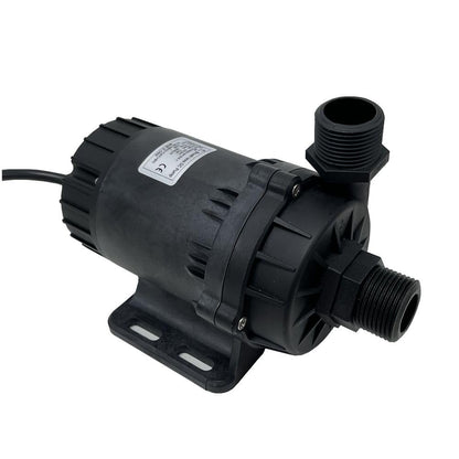 SHYSKY Heavy Duty Low Noise 24V 120W Micro Brushless DC Water Pump DC60G-24120A-1, 12m 39ft 1003GPH, Speed/Flow Adjustable, DRY RUN Protection, For Cooling Circulation Pressure Sys