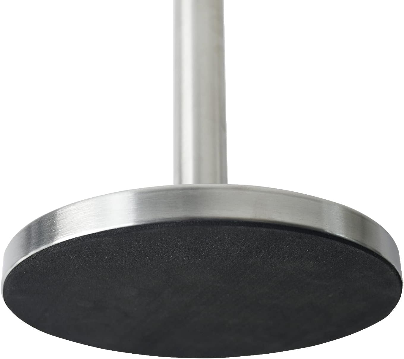 Paper Towel Holder with Side Rod, Stainless Steel Easy Tear Dispenser for Kitchen Countertop Tabletop