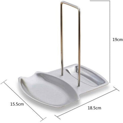 Yiffee Stainless Steel Storage Rack, Kitchen Utensil Storage Rack, Spoon Rest, Lid Holder, Rust Resistant