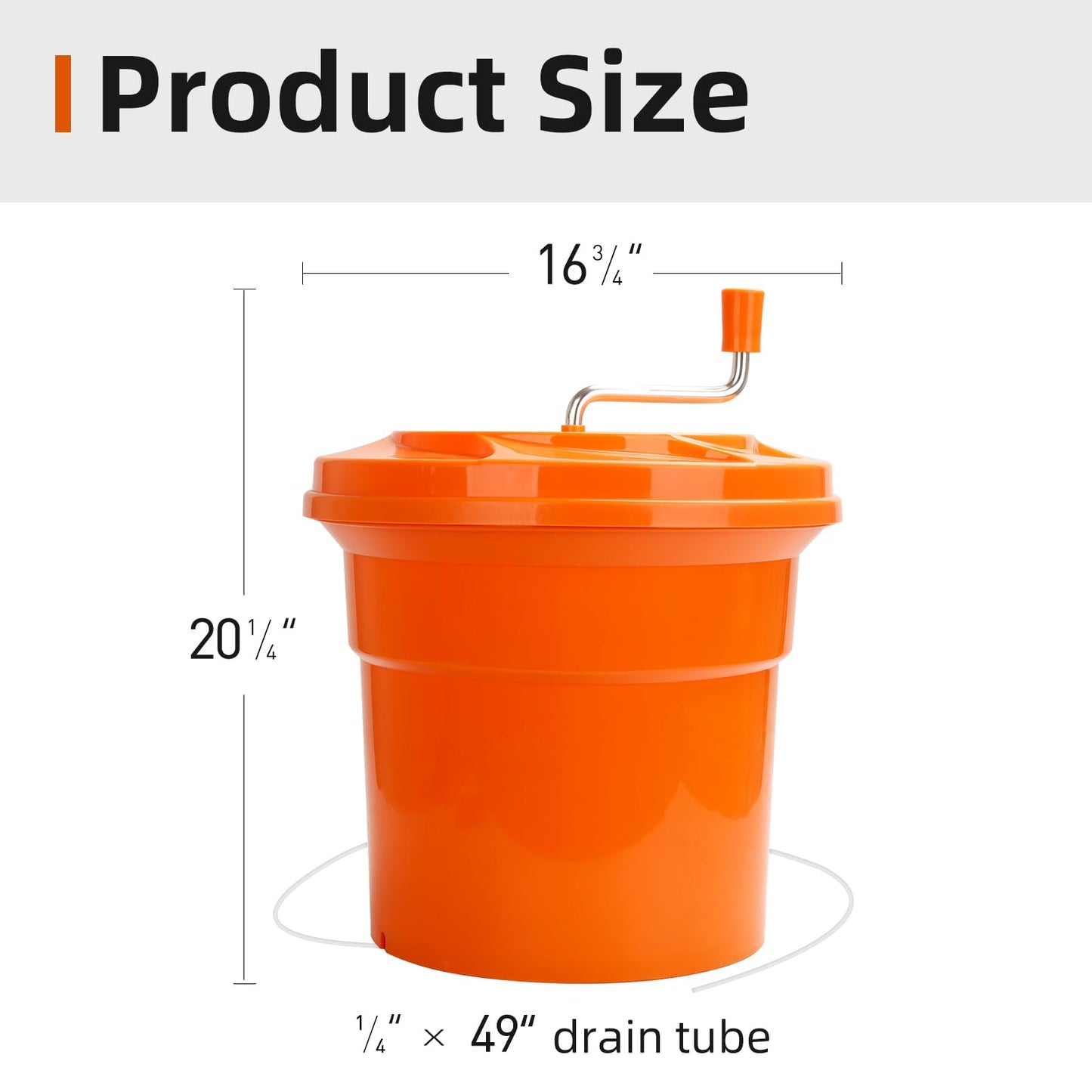 YBSVO 5 Gallon Large Commercial Salad Spinners and Lettuce Spinner