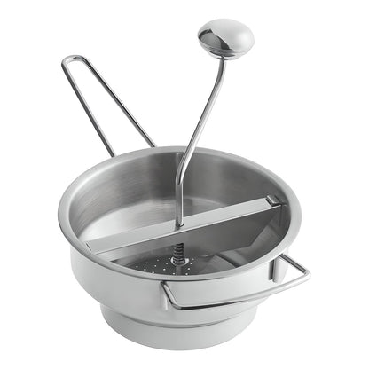 OCS Parts Pro Series Stainless Steel 2-Quart Food Mill with 3 Milling Discs | Rotary Food Mill for Purees, Applesauce, Jam, Baby Food, Tomato Sauce Mashed Potatoes and More