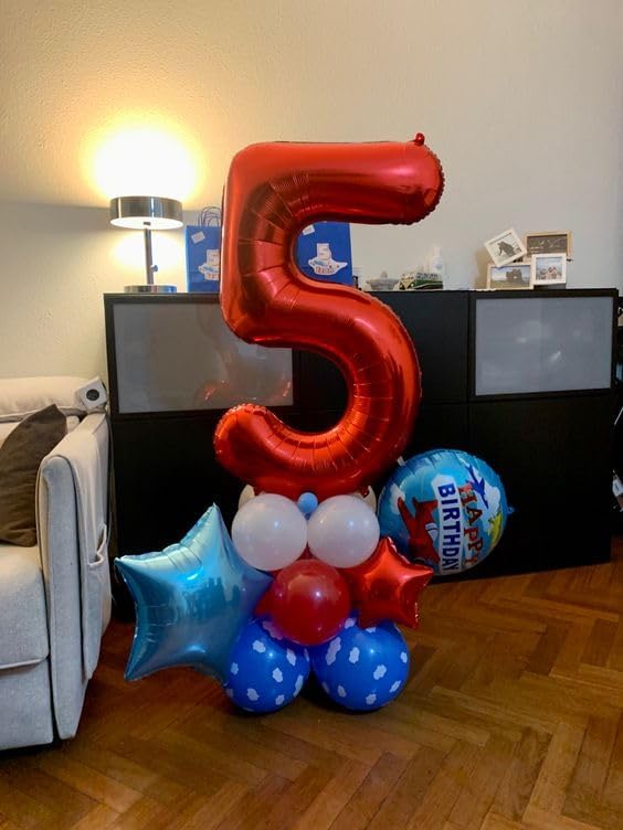 Red Number 11 Balloon - 40 Inch Birthday Decoration for 11th Birthday Parties | Perfect for Boys & Girls