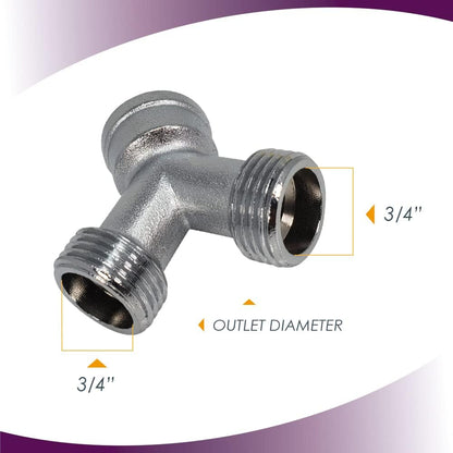 3/4” Y Connector for Steam Dryer, 2 Pack