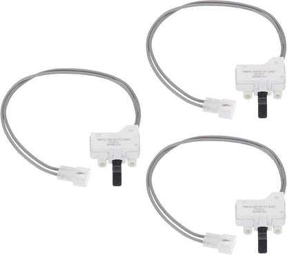 MECCANIXITY 3406108 Dryer Door Switch Replacement, Pack of 3, Part AP6008562, PS346705, PS11741702