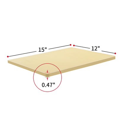 LUNVARION Pizza Stone 15×12 Inch Rectangular, Baking Stone for Oven & Grill – Premium Cordierite Heat-Resistant Pizza Baking Stone for Crispy Crust, Pizza, Bread, Baking & BBQ