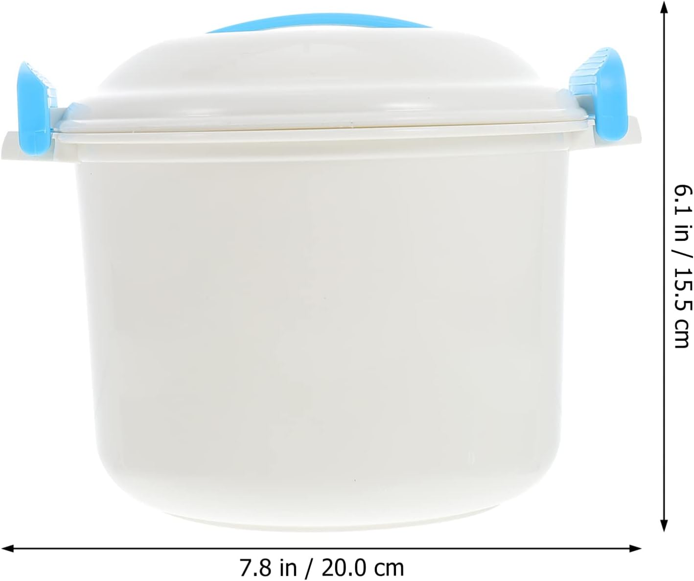Microwave Rice Steamer Cooker with Double Vent Design for Convenient Steam Discharge, Small Rice Maker