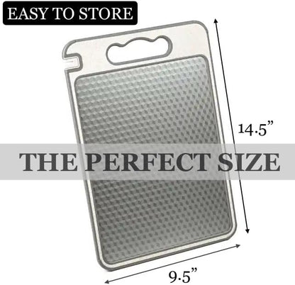 304 Stainless Steel Cutting Board for Kitchen | Dishwasher Safe Non-Toxic Metal Chopping Board | Scratch Resistant