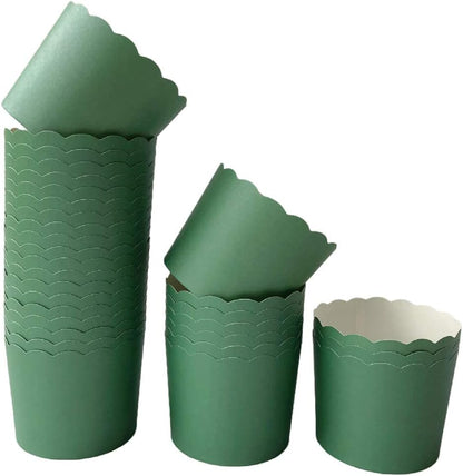 NB Paper Baking Cups 90-Pack, 6 oz Greaseproof Cupcake Muffin Cases, Disposable Wrappers for Parties, Pure Colors