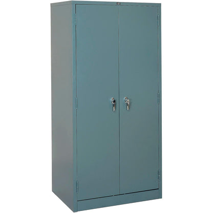 Global Industrial Storage Cabinet with Locking Turn Handle, 4 Height Adjustable Shelves, Steel Construction, 36" W x 24" D x 78" H, Tan, Assembly Required