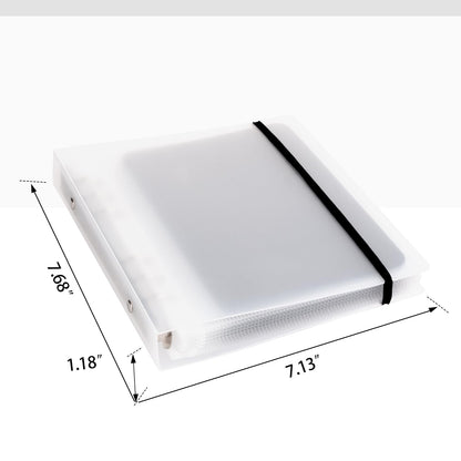 UNIMEIX Thicken 10 Pcs Magnetic Sheets for Die Storage with 1 Binder Cover, Stamp and Die Storage Die Cut Storage for Card Making Supplies(1.2 mm Thickness, Transparent