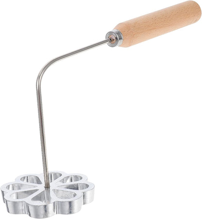 Bunuelos Mold with Handle, Rosette Iron Set, Aluminum Waffle Mold for Baking Kitchen Cooking