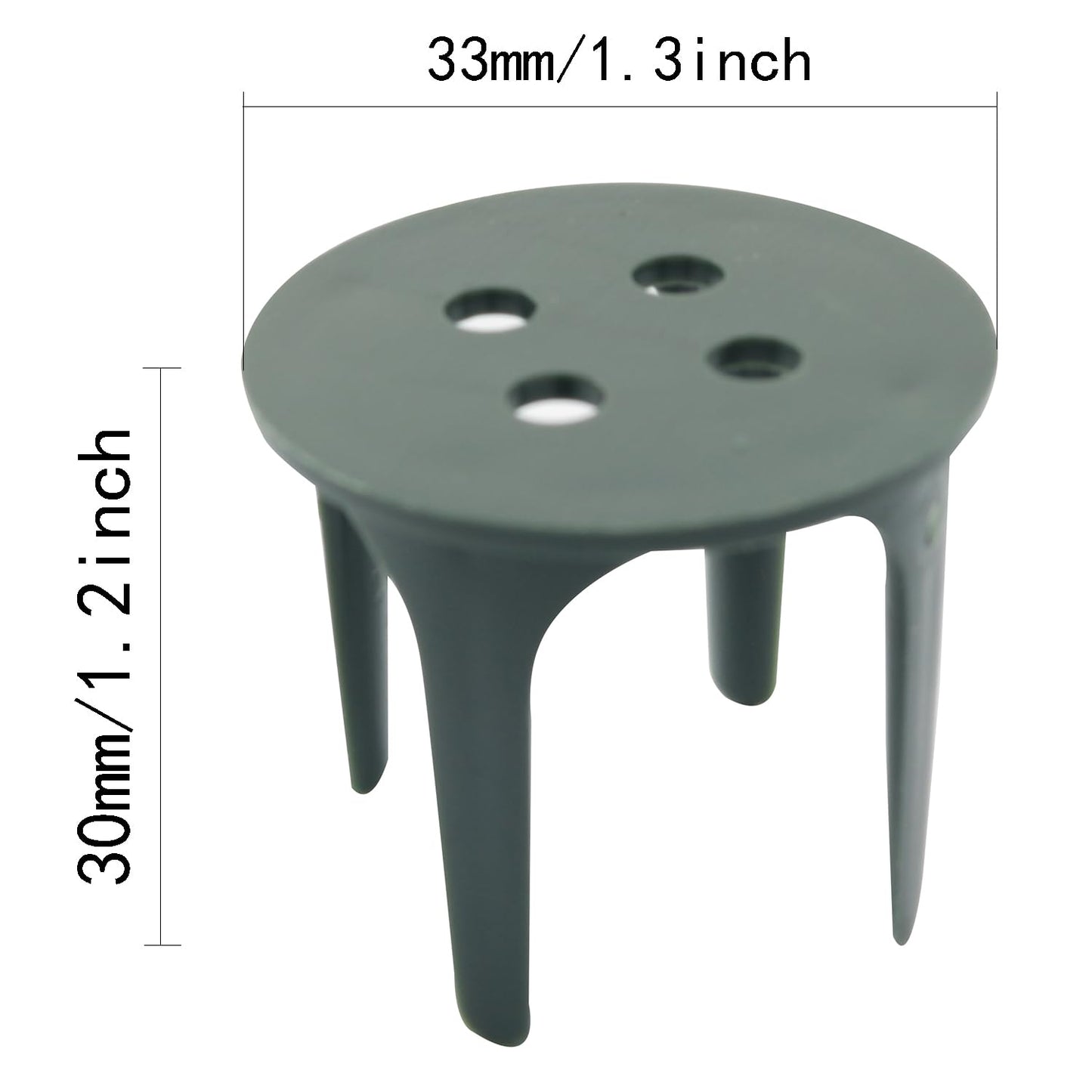 Pro Bamboo Kitchen 50PCS Flower Foam Anchor Nails Flower Plastic Anchor Pin Holder Flower Clay Nails Floral Accessories for Birthday Party Wedding Flower Box Decoration