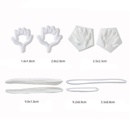 Professional Flower Fondant Mold Set, Reusable Silicone Cake Decorating Tools for Baking & Sugar Craft (Cornflower Fondant Flower)