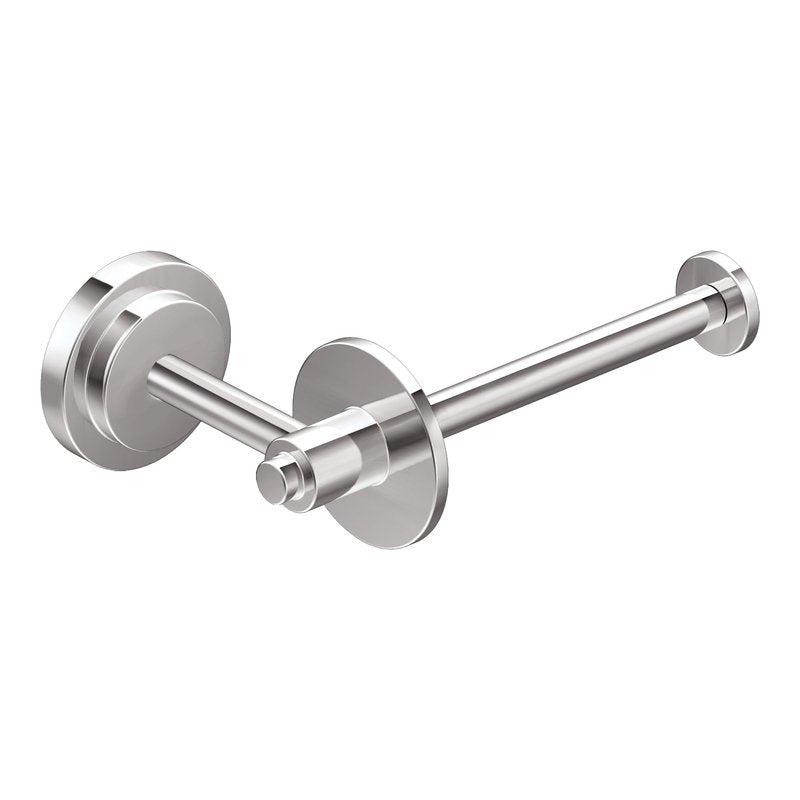Moen DN0709CH Iso European Single Post Toilet Paper Holder, Chrome