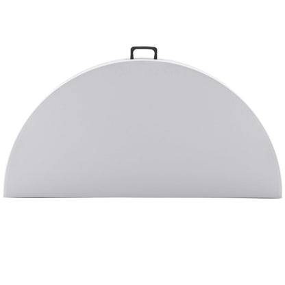 BTEXPERT Set of 5, White 4 Ft 48inch Round Plastic Folding Table Commercial Portable for Banquet Dining Wedding Party Events Home Kitchen Patio Backyard Indoor Outdoor