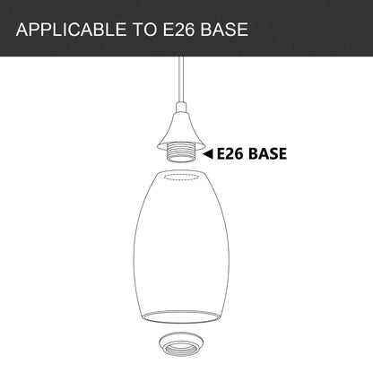Fixture Replacement Globe Shade,Lampshade for E26 Base 1-5/8 Inch Fitter, Color Art Glass Oval Lampshade Cover for Pendant Kitchen Wall Sconce Chandelier Vanity Light (3, Blue and Gold)